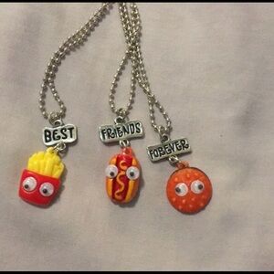 🔥Best friend3pc necklace food pendants